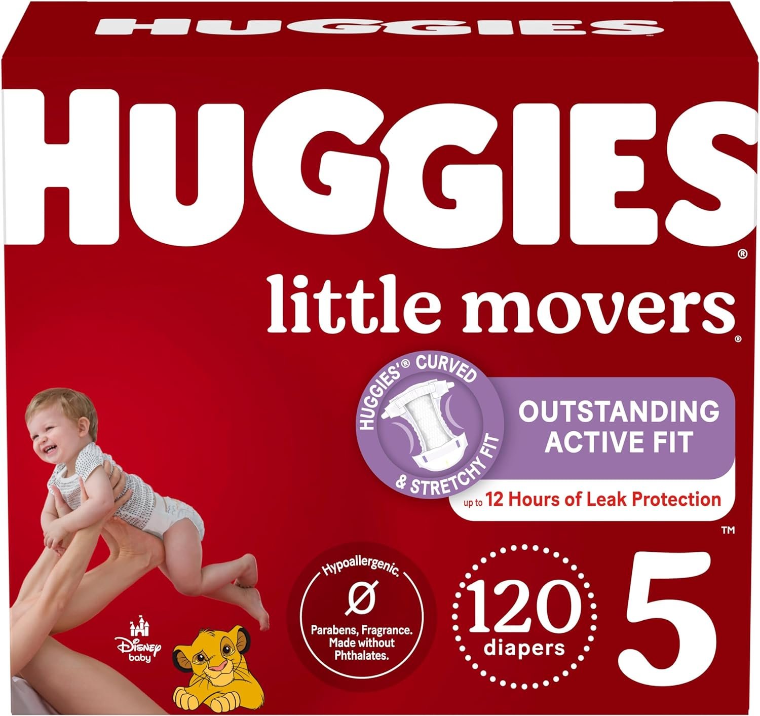 Remain Dynamic with Huggies Little Movers Size 5 Child Diapers