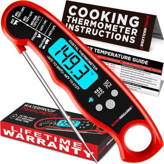 Instant Read Meat Thermometer for Cooking